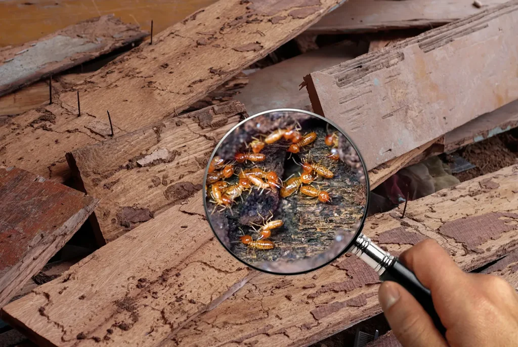 Termites in nest